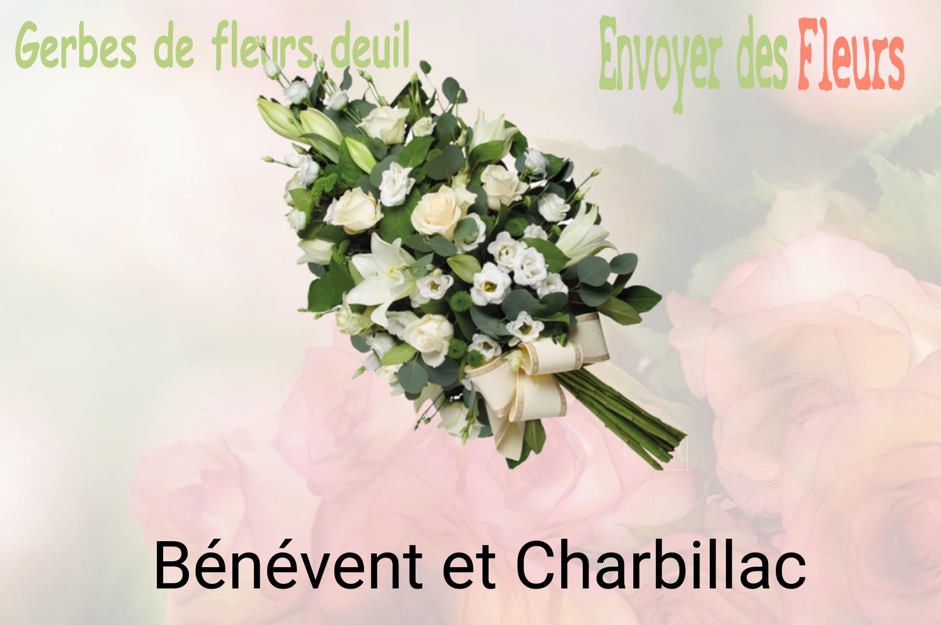 Gerbe de fleurs de deuil livrée à Bénévent-et-Charbillac